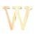 Lettre W - 11.5 cm - bois - Artemio