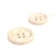 Lot de 3 boutons écorces de riz blanc