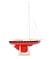 Voilier Le Tirot rouge 40cm - Maison Tirot