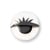 SACHET DE 10 YEUX BLANCS AVEC CILS 10mm