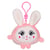Peluche - Squishimals Sparkle porte-clés - Lapin Floppy 8 cm