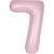 Ballon Géant Rose Mat - Chiffre 7