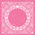 Pochoir plastique souple réutilisable 30 x 30 cm Fabrika Decoru COURONNE DECORATION 099