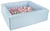 Piscine à balles carrée avec 200 balles – bleu clair/blanc, transparent, rose clair, gris - Velinda