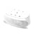 Enceinte Bluetooth Sans Fil Avec Boutons Tactiles et Support Auxiliaire TF Blanc YONIS