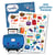 Gommettes - Ecole - Crayons - Cahier -  Cartable - Rentrée des classes -110 pièces