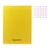 Cahier - 24x32(cm) - Grands carreaux - 96 pages - couverture en polypro jaune - sans spirale - Hamelin