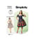 Patron Simplicity 9294 - Robe avec haut ajusté et décolleté carré du 34 au 50 (FR)