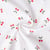 Tissu Double gaze de Coton Ruby petites cerises sur fond Blanc