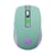 Souris Gaming Sans Fil Silencieuse RGB Rose 6 Boutons Bluetooth Type-C Vert YONIS