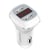 Borofone Chargeur Voiture avec 2 ports USB-A et Écran LCD Charge Rapide Blanc