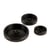Bouton corozo 4 trous Noir