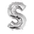Ballon Lettre S, 40cm, 1pce. , argent