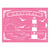 Pochoir plastique souple réutilisable 20 x 27 cm Fabrika Decoru MER OCEAN 085