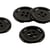 Bouton 100% nacre rond noir