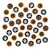 Pack de 300 Confettis Halloween Citrouilles et Fantômes en Papier pour Décoration de Table
