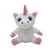 Peluche licorne blanche assise 36 cm - animaux fantastique - wild planet - k7871