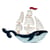 Lampe Veilleuse Navire bleu navy - Little Lights