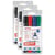Lot de 3 marqueurs pour tableaux blancs effaçables - EDDING 663 - Pointe 1-5 mm - Assortiment de couleurs
