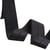 Elastique gros grain pré plié 30mm noir au mètre