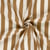 Tissu Double Gaze de Coton Rayé Brique sur fond Blanc