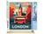 Peinture par Numéro Figured'Art - Affiche Vintage Londres - Kit de Loisir Créatif DIY Numéro d'Art Complet - 40x50cm toile roulée + châssis en bois à monter