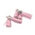 Mini pompons 6 pièces rose 2,5cm