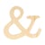 Lettre & - 11.5 cm - bois - Artemio