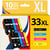 123CONSOMMABLES - 33XL - Pack 10 Cartouches d'encre Compatible pour Epson 33 XL pour Expression Premium XP-540 XP-530 XP-830 XP-7100 XP-900 XP-640 XP-630 XP-635 XP-645 (10 pack) - 123CONSOMMABLES