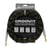 CABLE JACK 6.35 D/D - 6M - NYLON TRESSÉ NOIR & OR - GROOVIT®