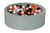Piscine à balles Aire de jeu + 450 balles noir, blanc, transparent, orange - Velinda