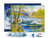 Diamond Painting Broderie Diamant Figured’Art 40x50cm toile tendue sur châssis en bois - diamants carrés - La pêche au Printemps, Pont de Clichy - Van Gogh