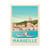 Affiche 30x40 cm - Marseille - Olahoop Travel Posters