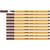 Lot de 10 stylos-feutres pointe fine 0,4 mm - STABILO - Point 88 - Sienne brûlée