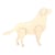 Jouet en bois Chien 9,5 x 12,5 x 2 cm