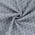 Tissu Chambray Coton Losanges brodés sur fond Bleu chiné