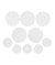 Napperons miniatures en dentelles - 10pcs - Le monde des Lutins - Rico Design Blanc