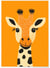 Affiche Girafe souriante | A3 : 29,7x42cm