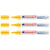 Lot de 3 Marqueurs Peinture Brillante 750 Jaune Pointe Ronde 2-4 mm EDDING