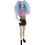 Barbie Fashionistas poupée mannequin aux cheveux bleus