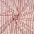 Tissu Popeline de Coton Daphnée rayures fleuries Rose sur fond Blanc cassé