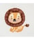 Mini Kit Point de Croix Lion - 12 x 12 cm - Trimits Multicolore