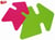 25 Fleches Fluo Rose/Vert 24X32Cm 780G