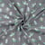 Tissu Jersey Coton imprimé Petits dragons sur fond Gris anthracite