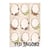 Tags éléments décoratif en papier à découper scrapbooking ETIQUETTES FLEURIES 0082