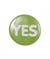 Badge bouton broche YES - Rico Design Vert