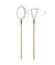 Epuisette à poisson miniature, 10 cm, 2 pcs pour le monde des lutins - Rico Design Ecru
