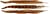 6 plumes naturelles brun - Artemio