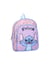 mybagstory – Sac à dos enfant Stitch Violet & Rose Motifs Fleurs – 30 cm