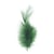 Plume duvetée, vert foncé, 10 - 15 cm, 15 pces